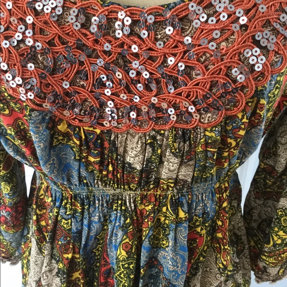 Boho Beaded Blouse - Picture 2 of 4